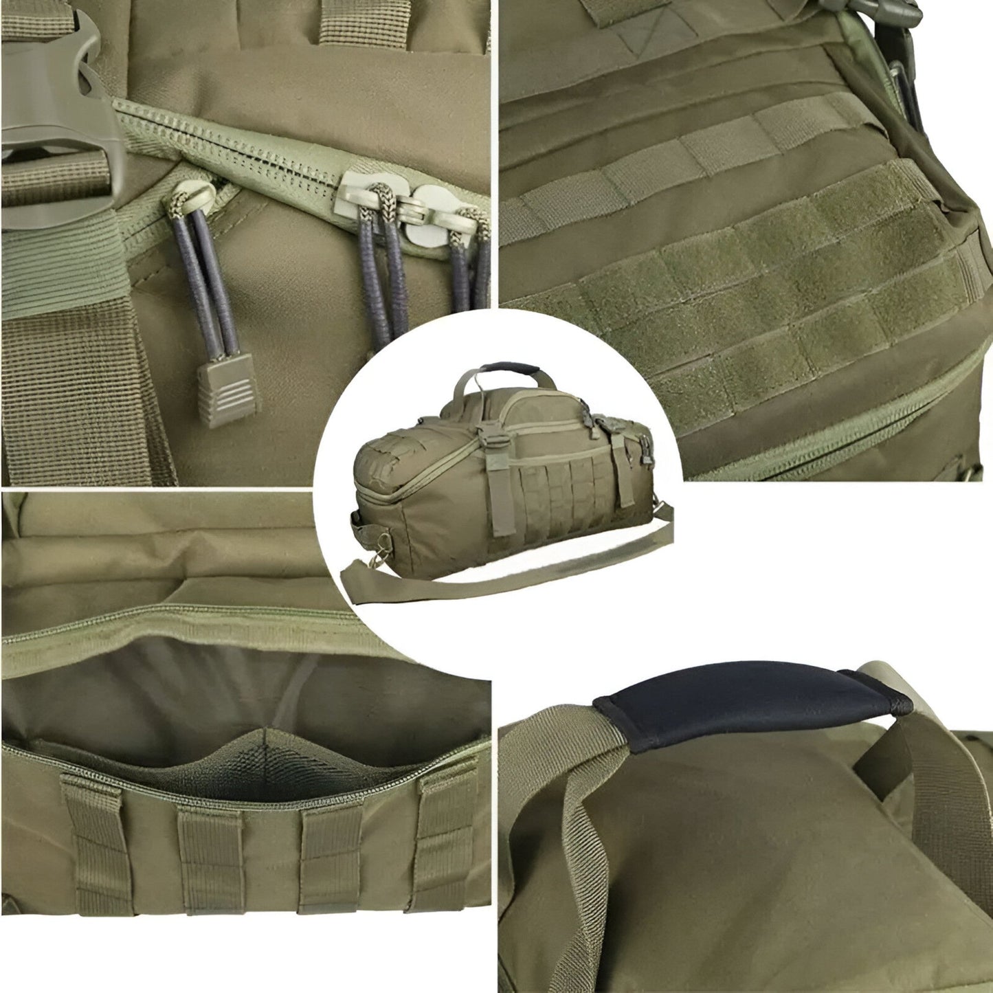 Large Capacity Polyester Travel Duffel Bag with Multi-Pocket Setup
