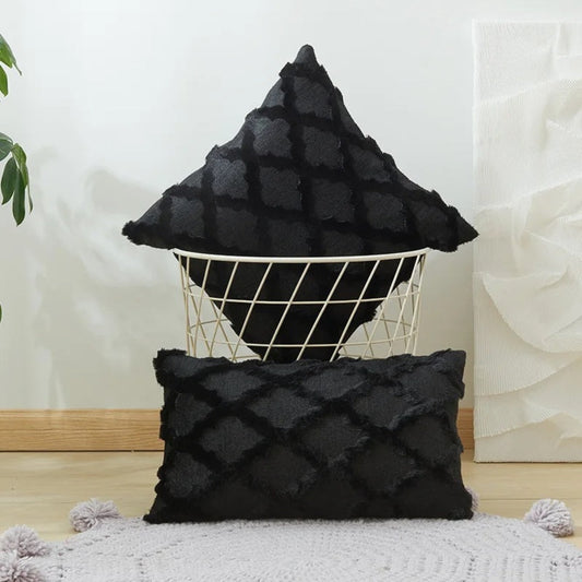 Boho Velvet Pillow Cover Set – Soft Touch Geometric Cushion Covers for Elegant Living Spaces 1