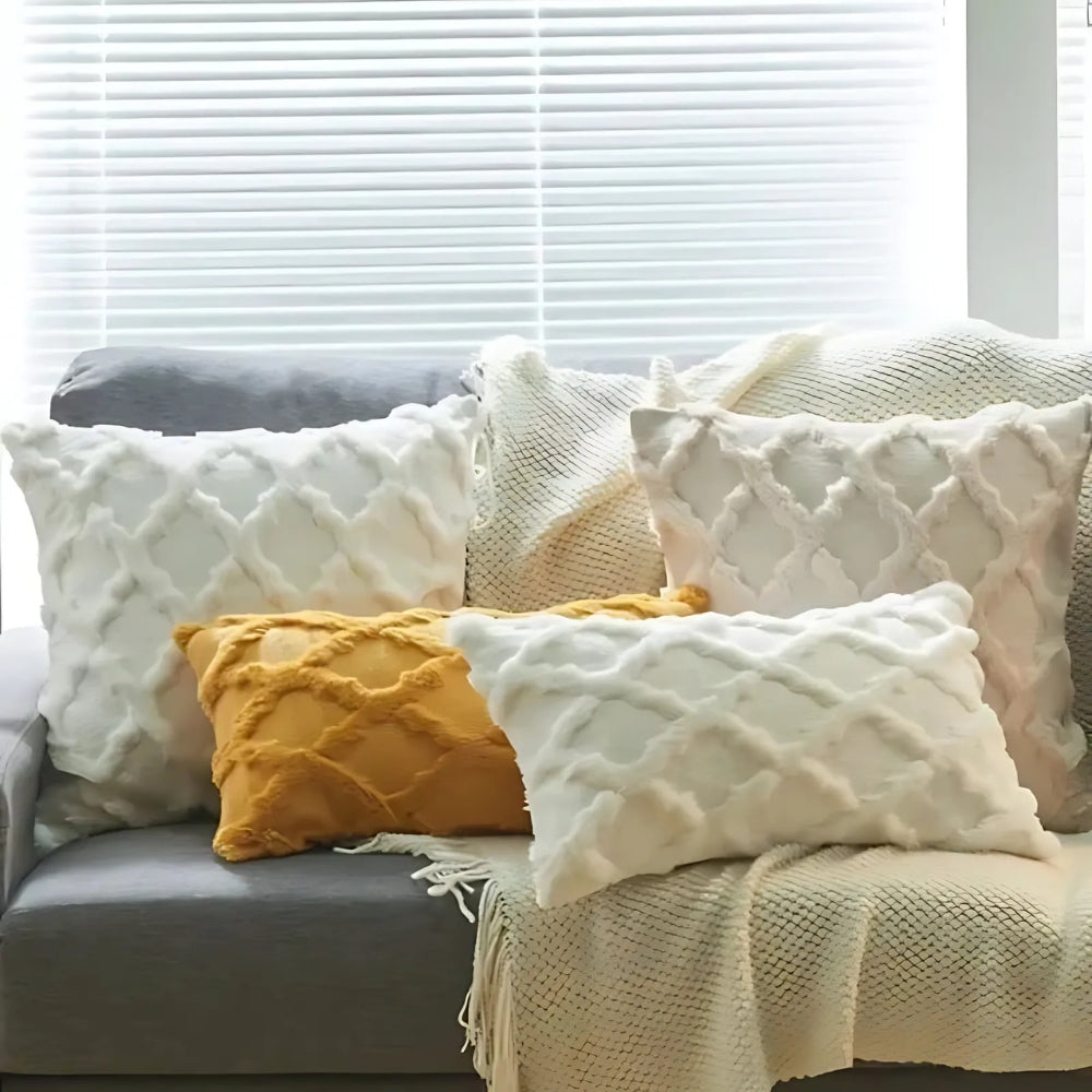 Boho Velvet Pillow Cover Set – Soft Touch Geometric Cushion Covers for Elegant Living Spaces 3