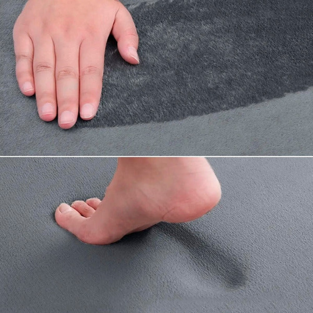 Memory Foam Non-Slip Bath Mat - Quick-Dry Bathroom Rug for Comfort
