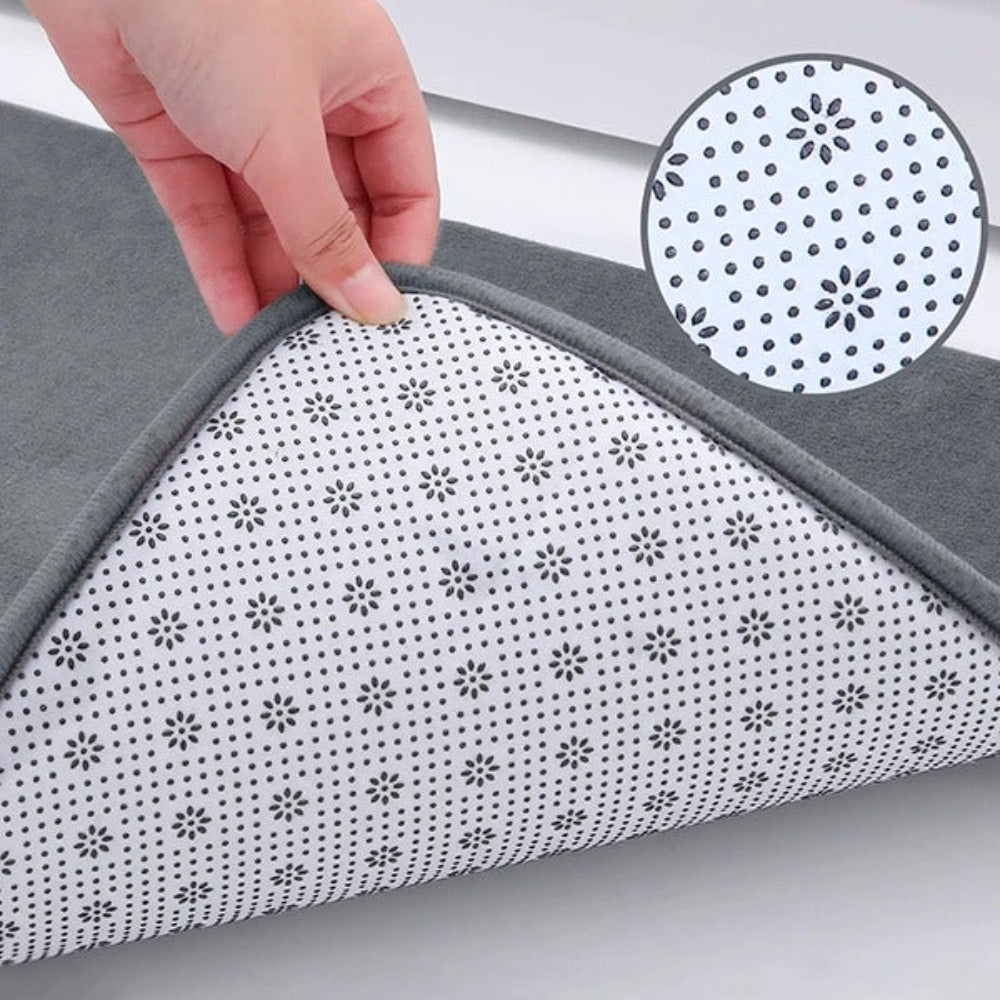 Memory Foam Non-Slip Bath Mat - Quick-Dry Bathroom Rug for Comfort