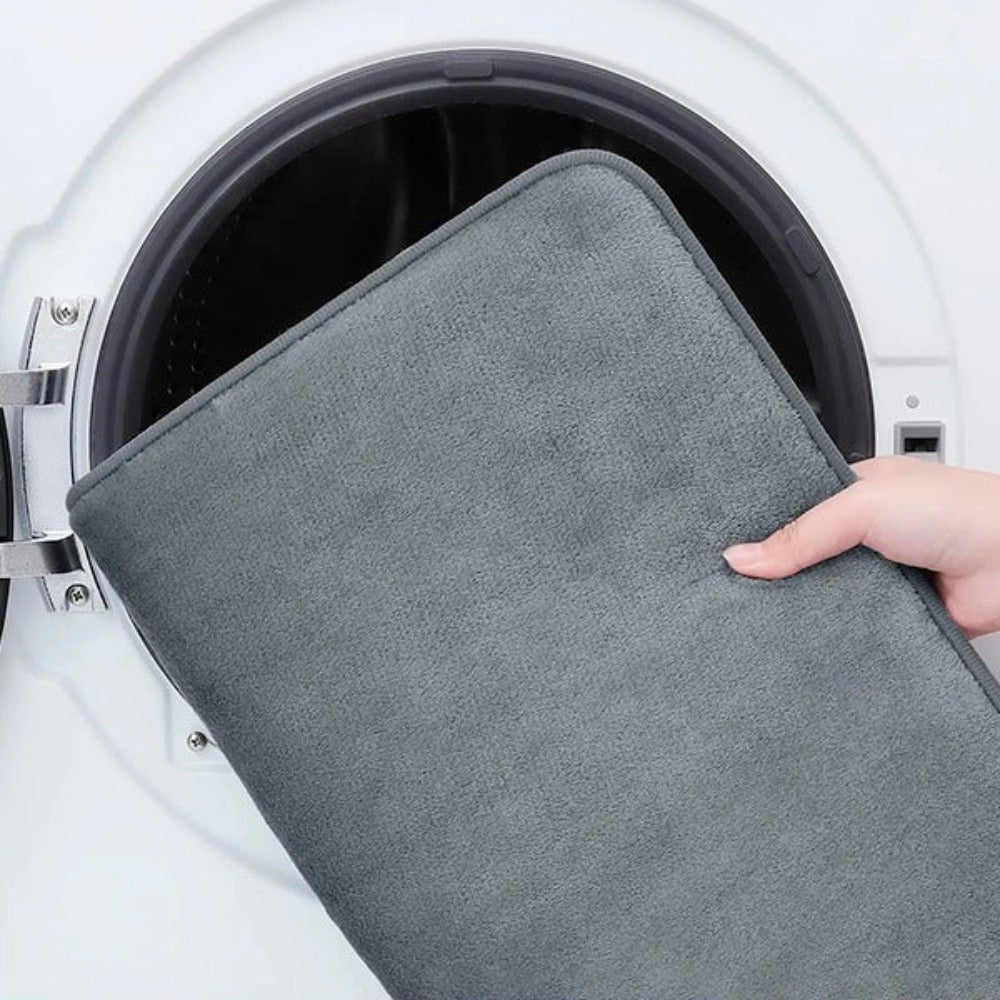 Memory Foam Non-Slip Bath Mat - Quick-Dry Bathroom Rug for Comfort