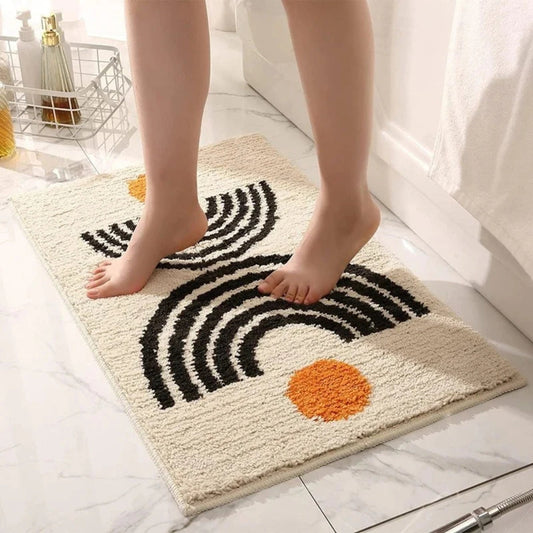 Non-Slip Bath Mat, Ultra-Soft Microfiber, Quick-Drying