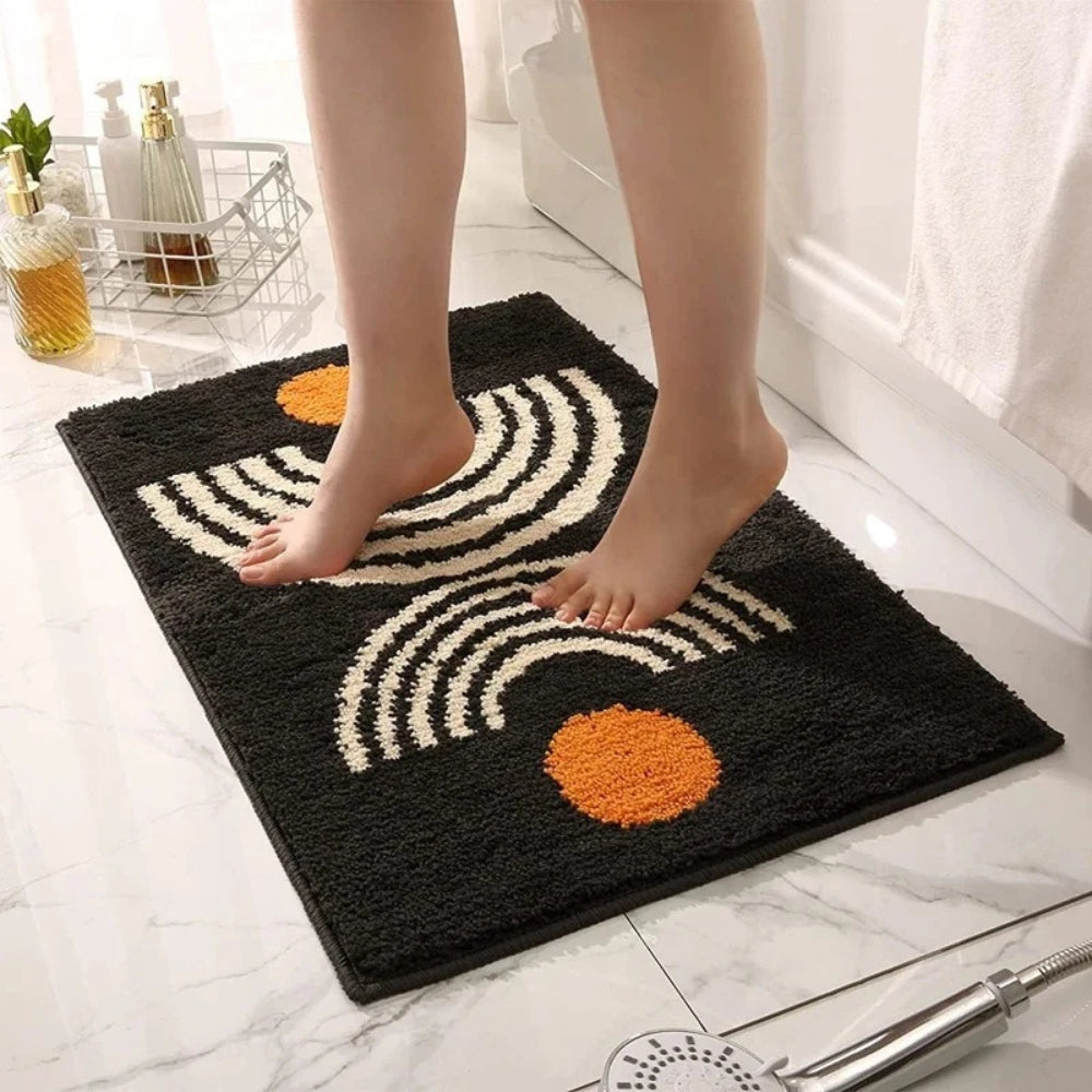 Non-Slip Bath Mat, Ultra-Soft Microfiber, Quick-Drying