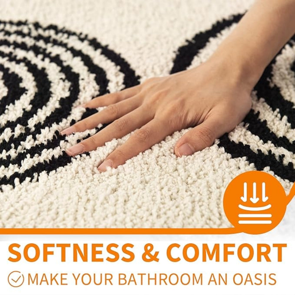 Non-Slip Bath Mat, Ultra-Soft Microfiber, Quick-Drying