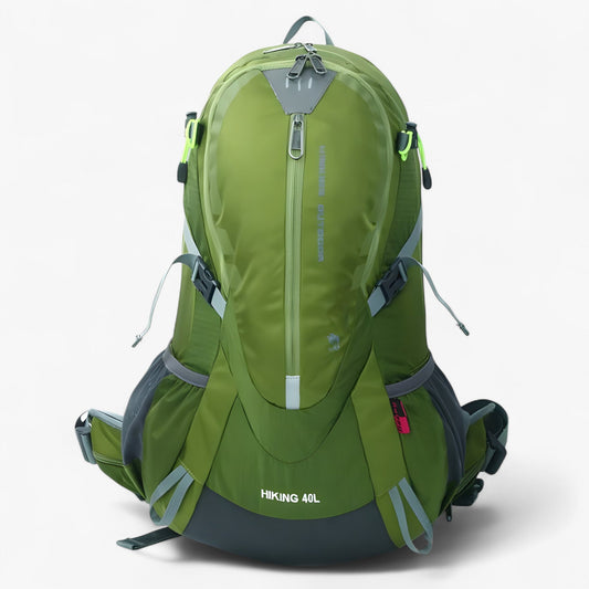 Nylon Hiking Backpack 40L Waterproof with Rain Cover for Outdoor Gear