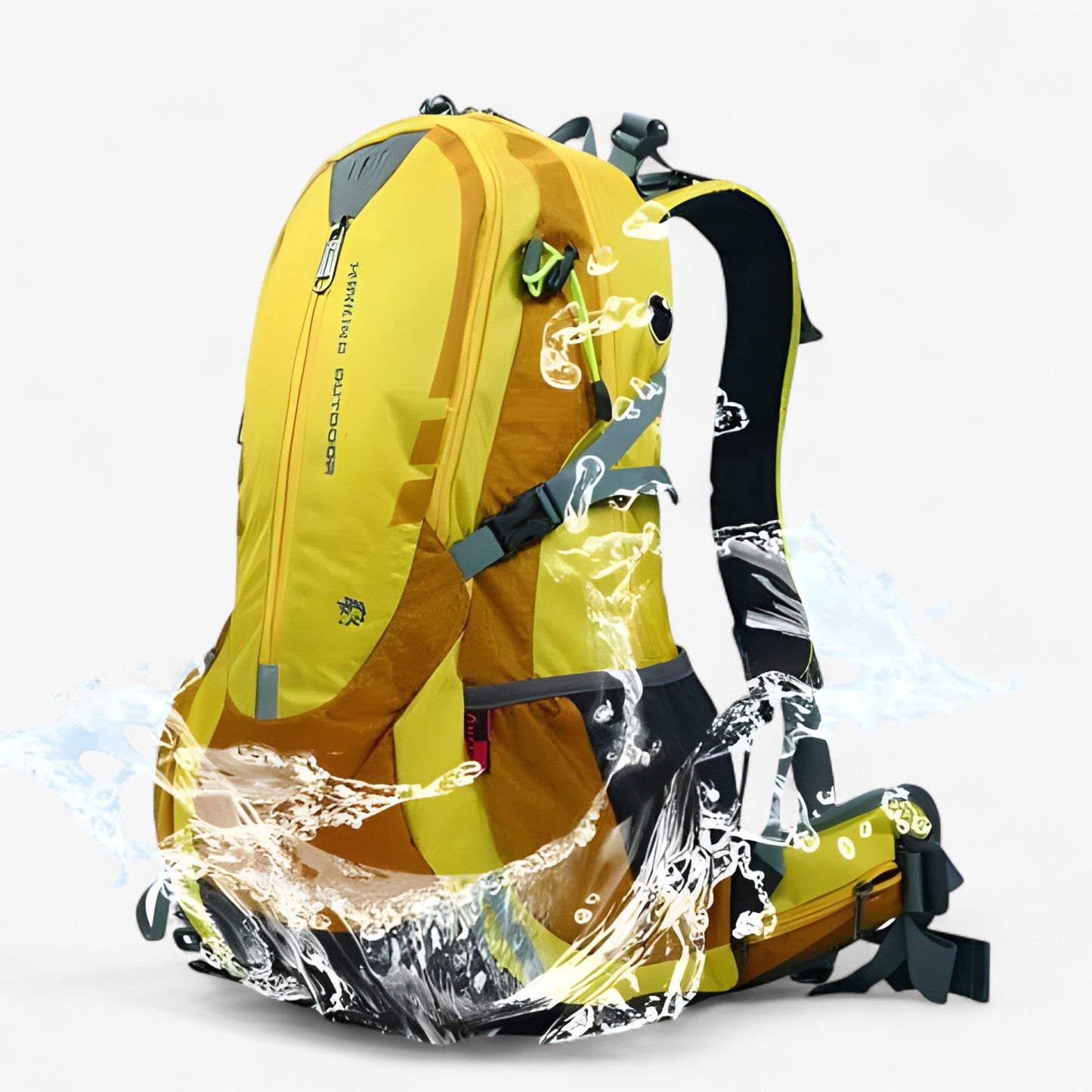 Nylon Hiking Backpack 40L Waterproof with Rain Cover for Outdoor Gear