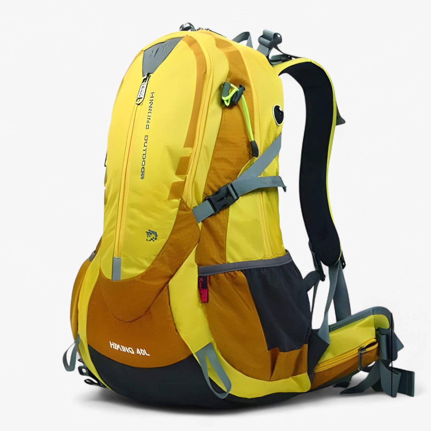 Nylon Hiking Backpack 40L Waterproof with Rain Cover for Outdoor Gear