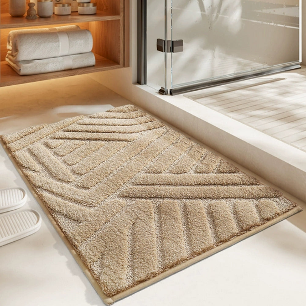 Plush Tufted Bath Mat – Soft, Non-Slip & Quick-Dry Rug