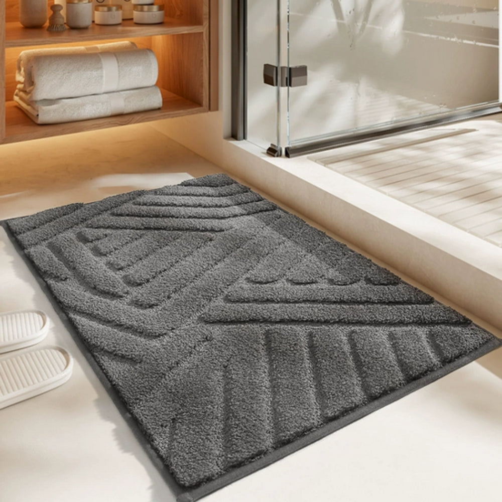 Plush Tufted Bath Mat – Soft, Non-Slip & Quick-Dry Rug