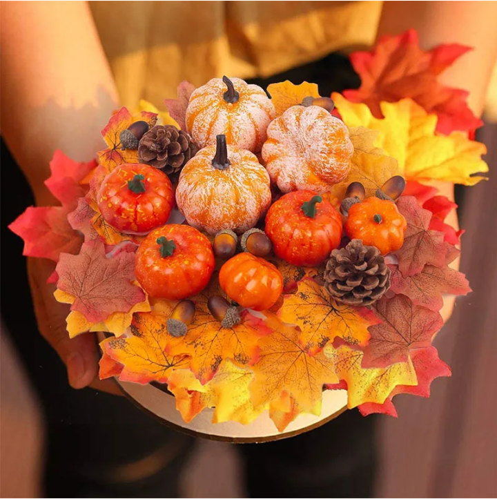 50% off - AutumnGlow - Decorative mini pumpkin set - Limited discount