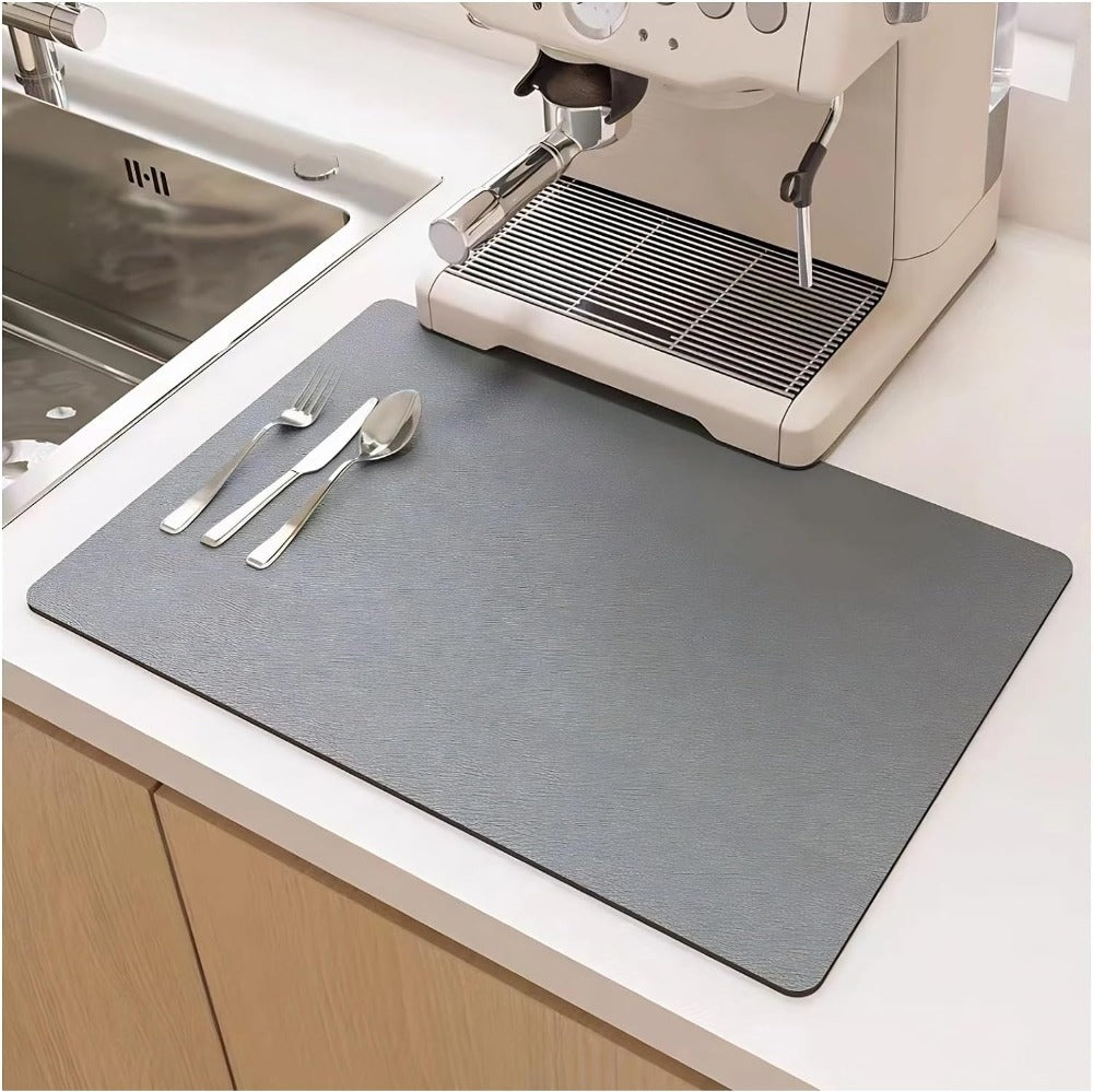 Quick-Dry Dish Drying Mat – Super Absorbent, Compact Kitchen Solution