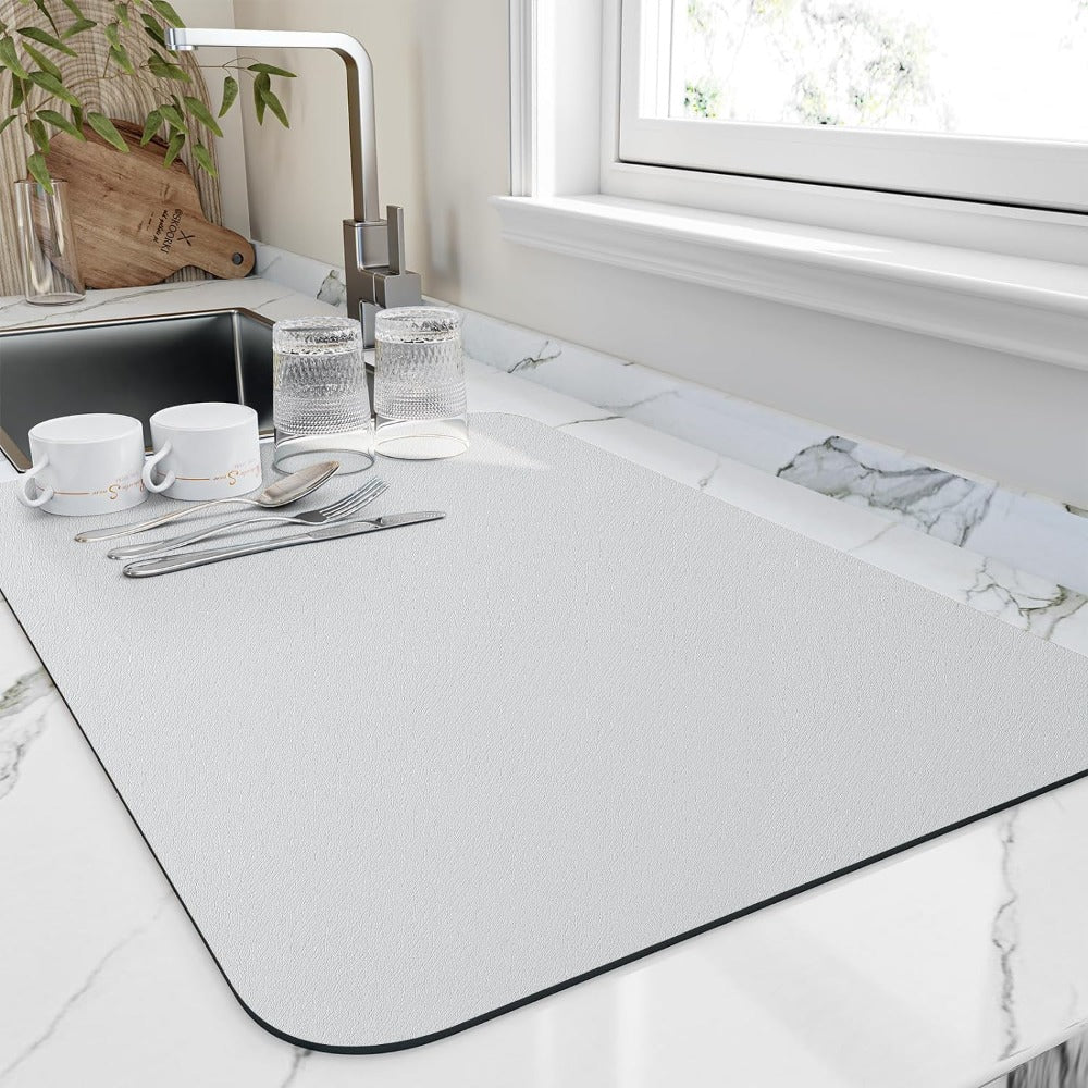 Quick-Dry Dish Drying Mat – Super Absorbent, Compact Kitchen Solution
