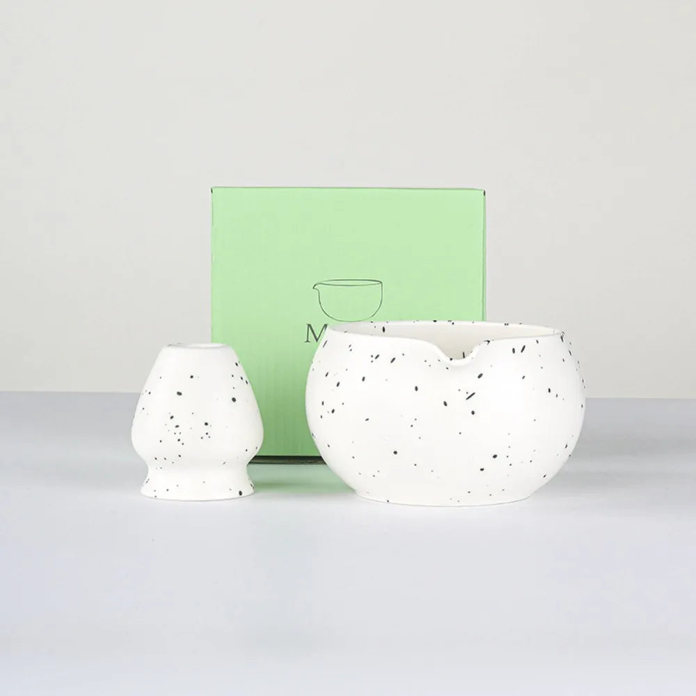 Variant image for Ceramic Matcha Bowl with Spout Traditional Japanese Design 13.5cm Green Tea Serving Chawan-2