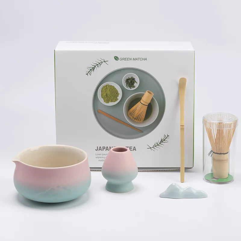 Variant image for Japanese Matcha Tea Set Green Size Standard Ceramic Bamboo-4