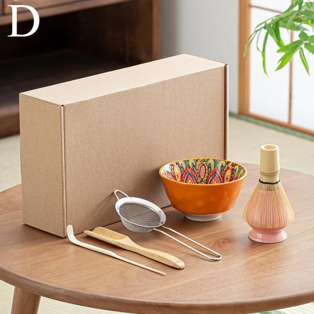 Variant image for Matcha Tea Set 6-Piece Green Ceramic and Bamboo Standard Size-3