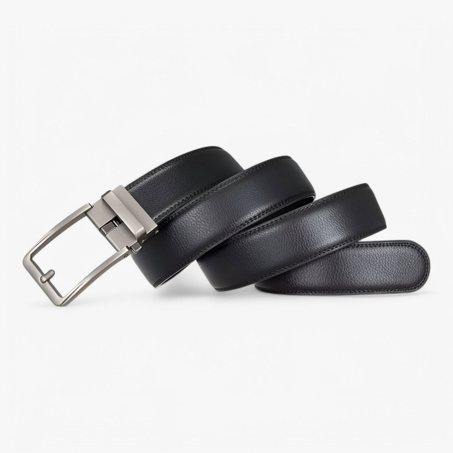 Elegant Black Leather Belt for Men – Minimalist High-Quality Cowhide Designer Accessory-6