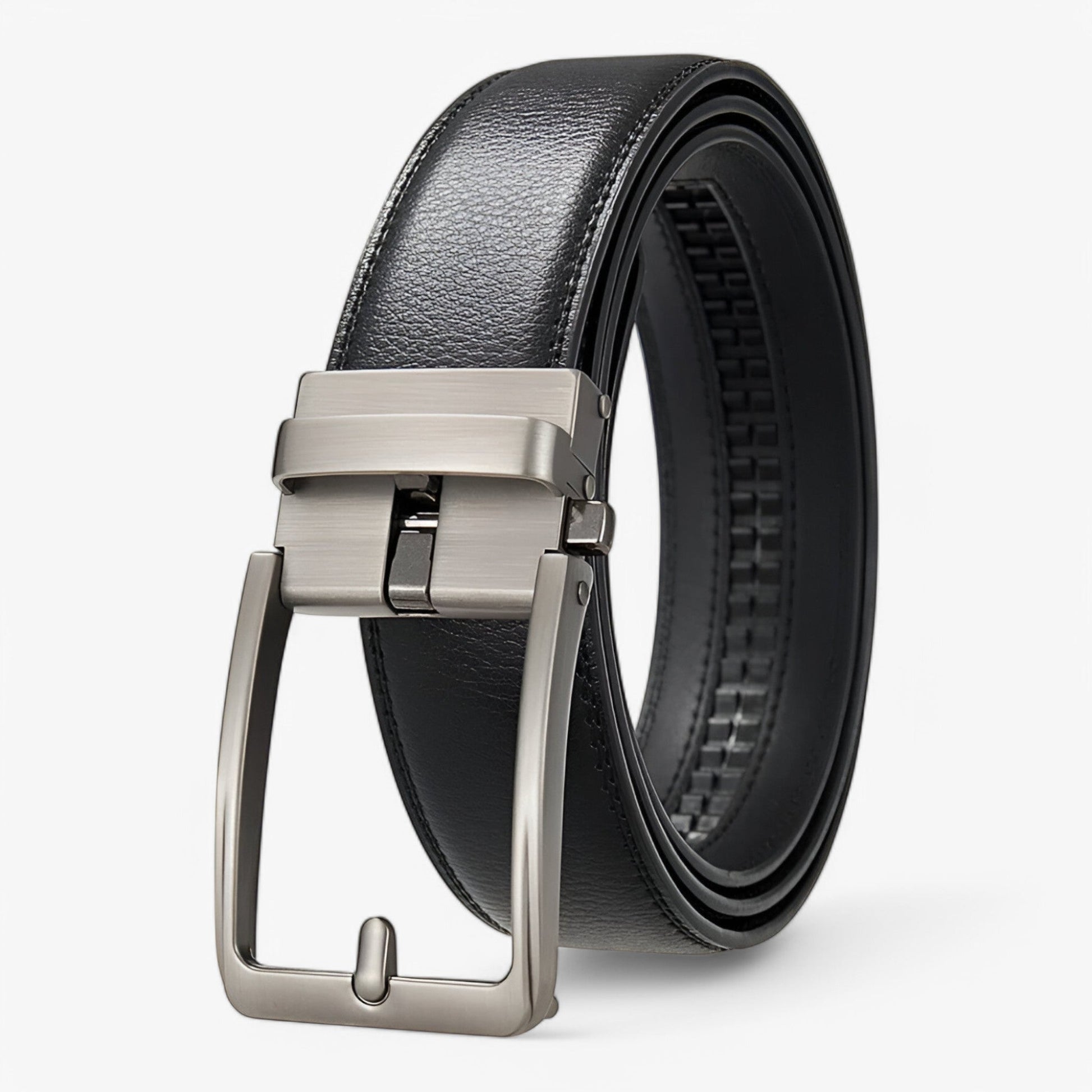 Elegant Black Leather Belt for Men – Minimalist High-Quality Cowhide Designer Accessory-2