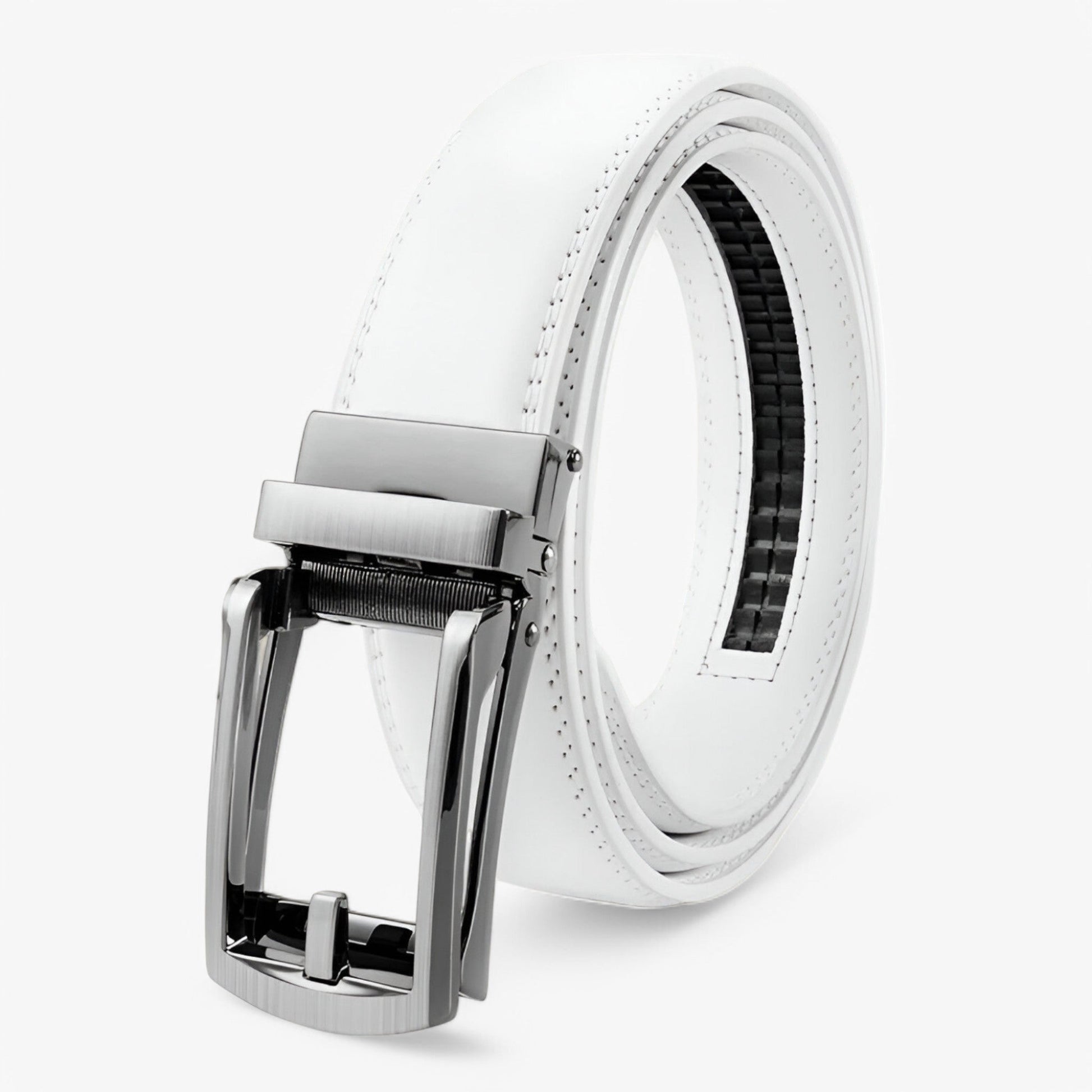 High-Quality Cowhide Leather Men's Belt with Double Layer Design and Alloy Buckle - Stylish and Durable Accessory-4