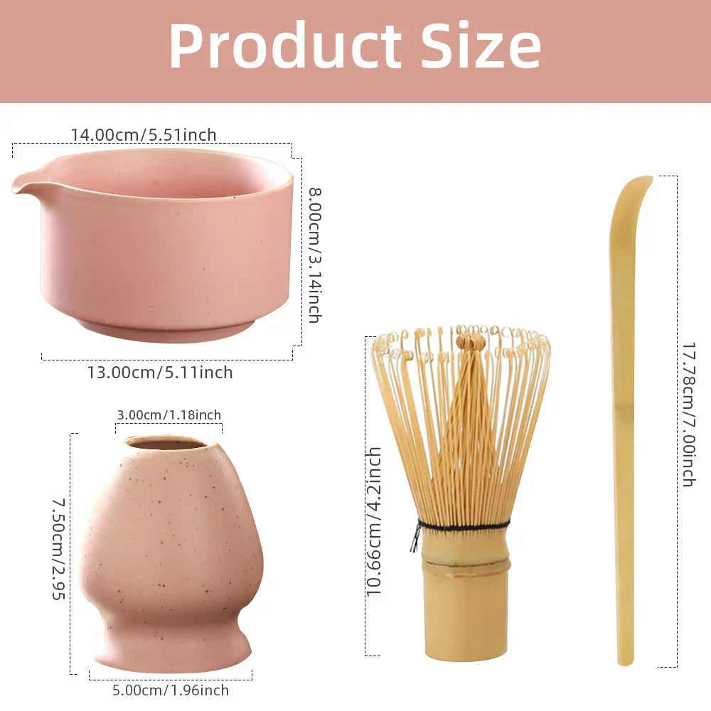 Variant image for Japanese Matcha Tea Set Green One Size Bamboo with Whisk, Bowl, and Scoop-4