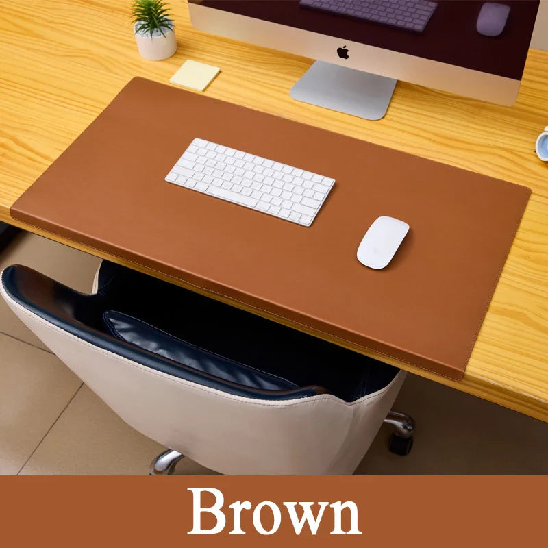 Leather Desk Mat with Non-Slip Surface, Wrist and Elbow Support – Ergonomic Desk Pad for Office and Gaming-6