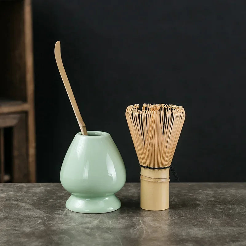 Variant image for Traditional Matcha Tea Set Green One Size Bamboo and Ceramic-3