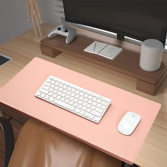 Leather Desk Mat with Non-Slip Surface, Wrist and Elbow Support – Ergonomic Desk Pad for Office and Gaming-1