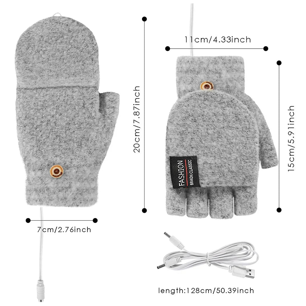 USB Rechargeable Heated Gloves