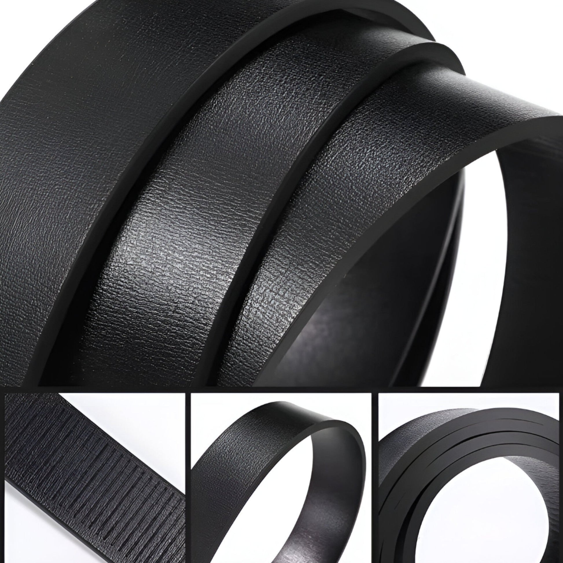 Classic Leather Men's Belt – Durable Cowhide with Zinc Alloy Buckle for Formal and Casual Wear-5