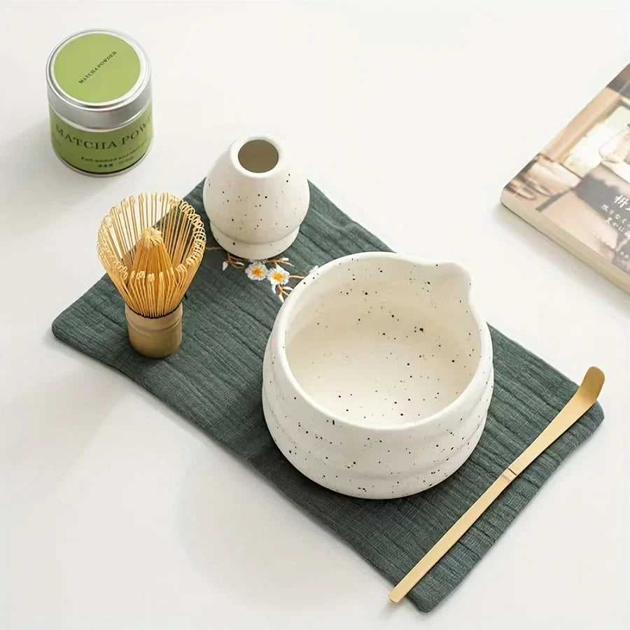 Japanese Matcha Bowl Traditional Design 4.5 Inches Ceramic Tea Bowl-6
