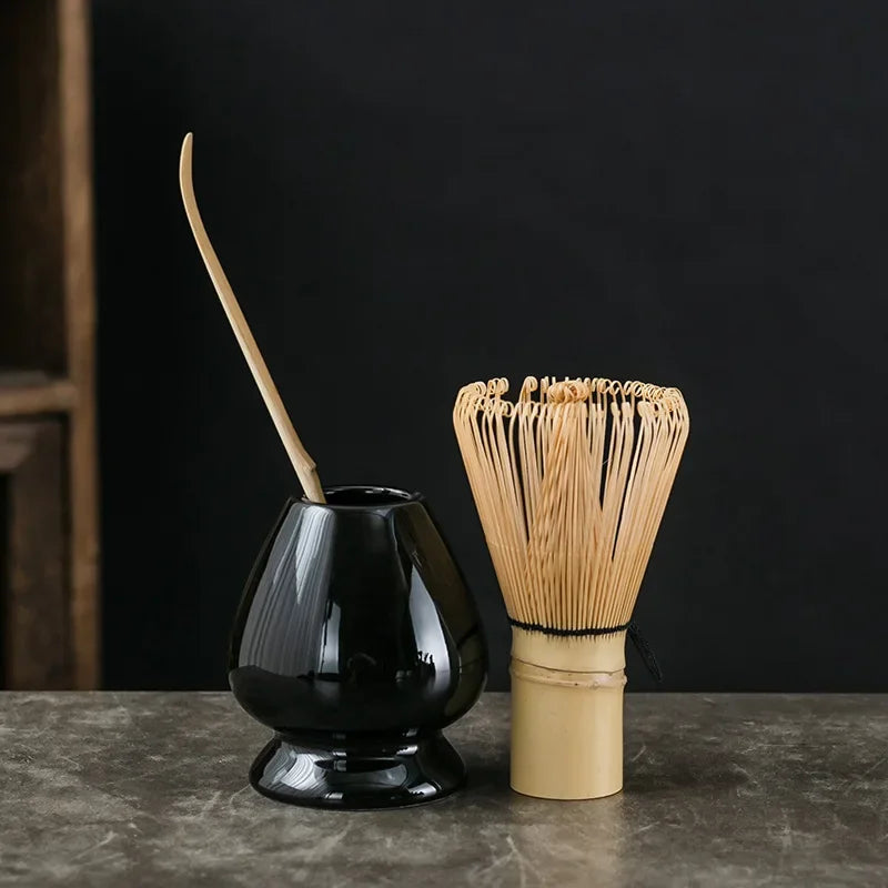 Variant image for Traditional Matcha Tea Set Green One Size Bamboo and Ceramic-2