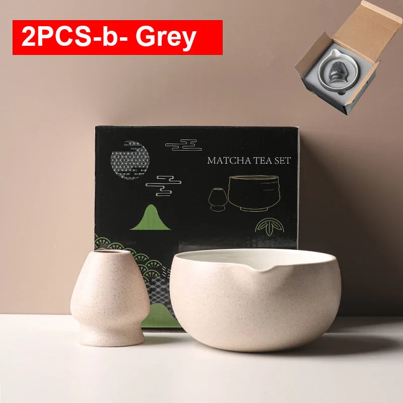Variant image for Japanese Matcha Bowl Set Green 550ml Ceramic with Spout for Tea Ceremony-18