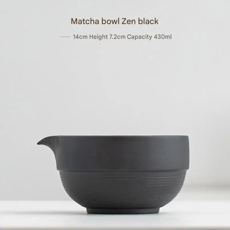 Variant image for Handcrafted Japanese Matcha Bowl Green Standard Size Ceramic-7