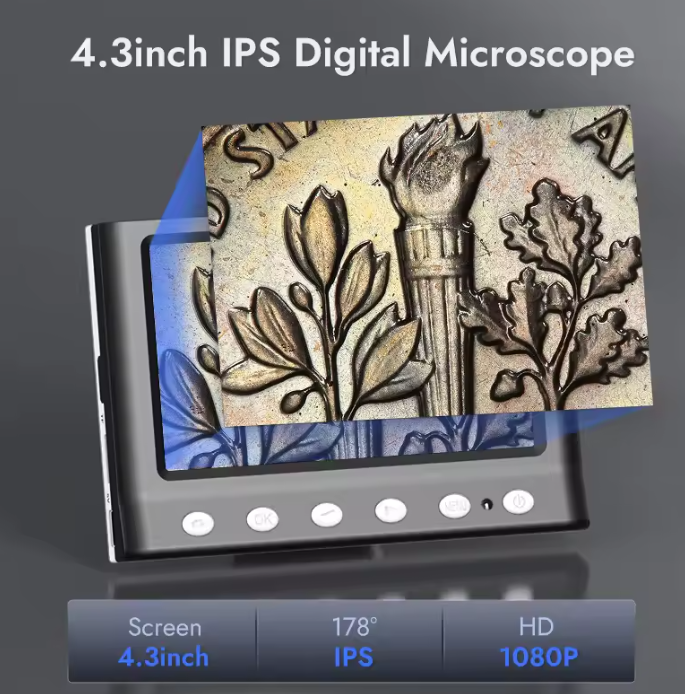 Digital Microscope with 4.3" Screen (1000x)