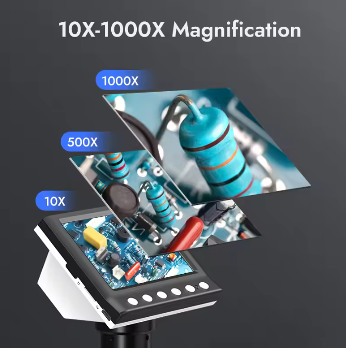 Digital Microscope with 4.3" Screen (1000x)