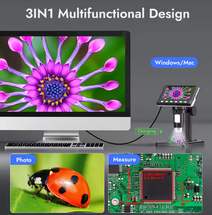 Digital Microscope with 4.3" Screen (1000x)