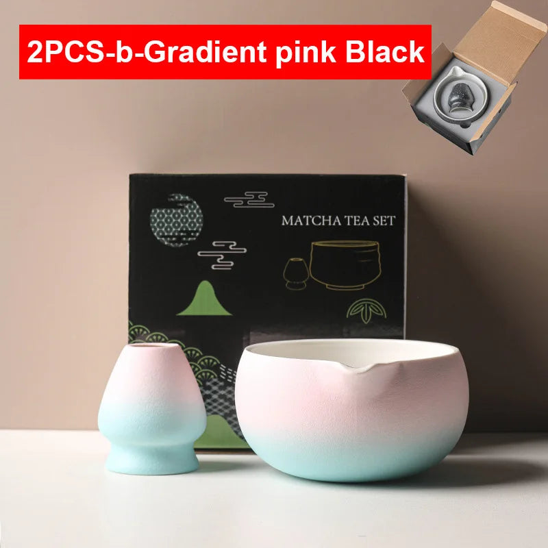 Variant image for Japanese Matcha Bowl Set Green 550ml Ceramic with Spout for Tea Ceremony-13