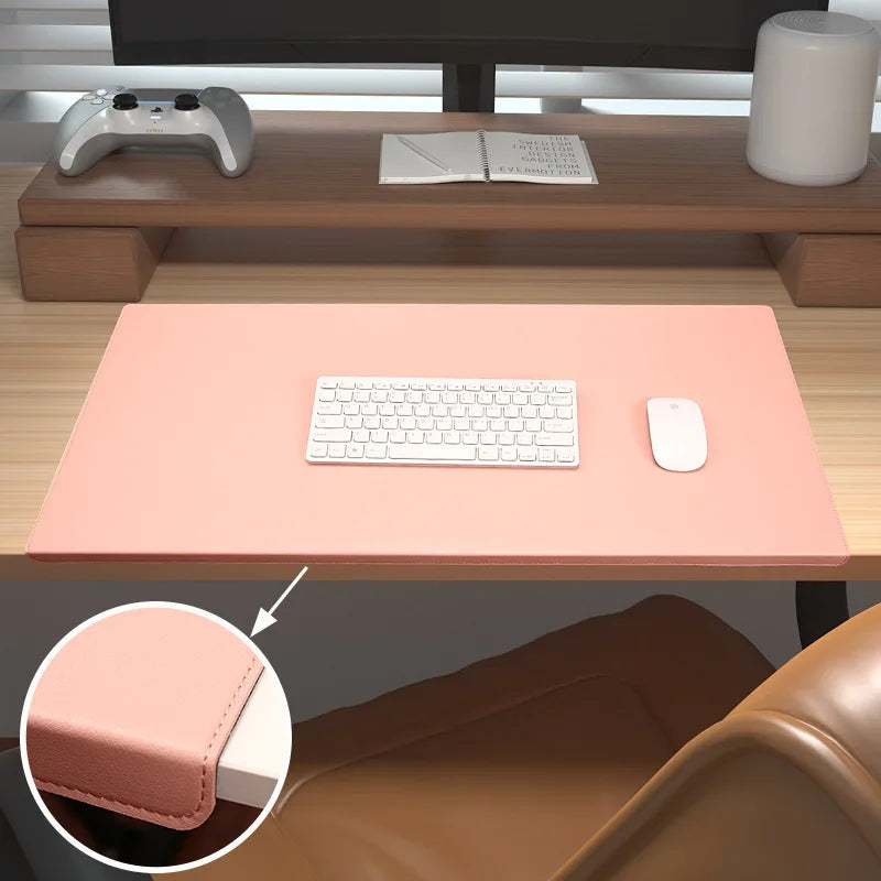 Leather Desk Mat with Non-Slip Surface, Wrist and Elbow Support – Ergonomic Desk Pad for Office and Gaming-4