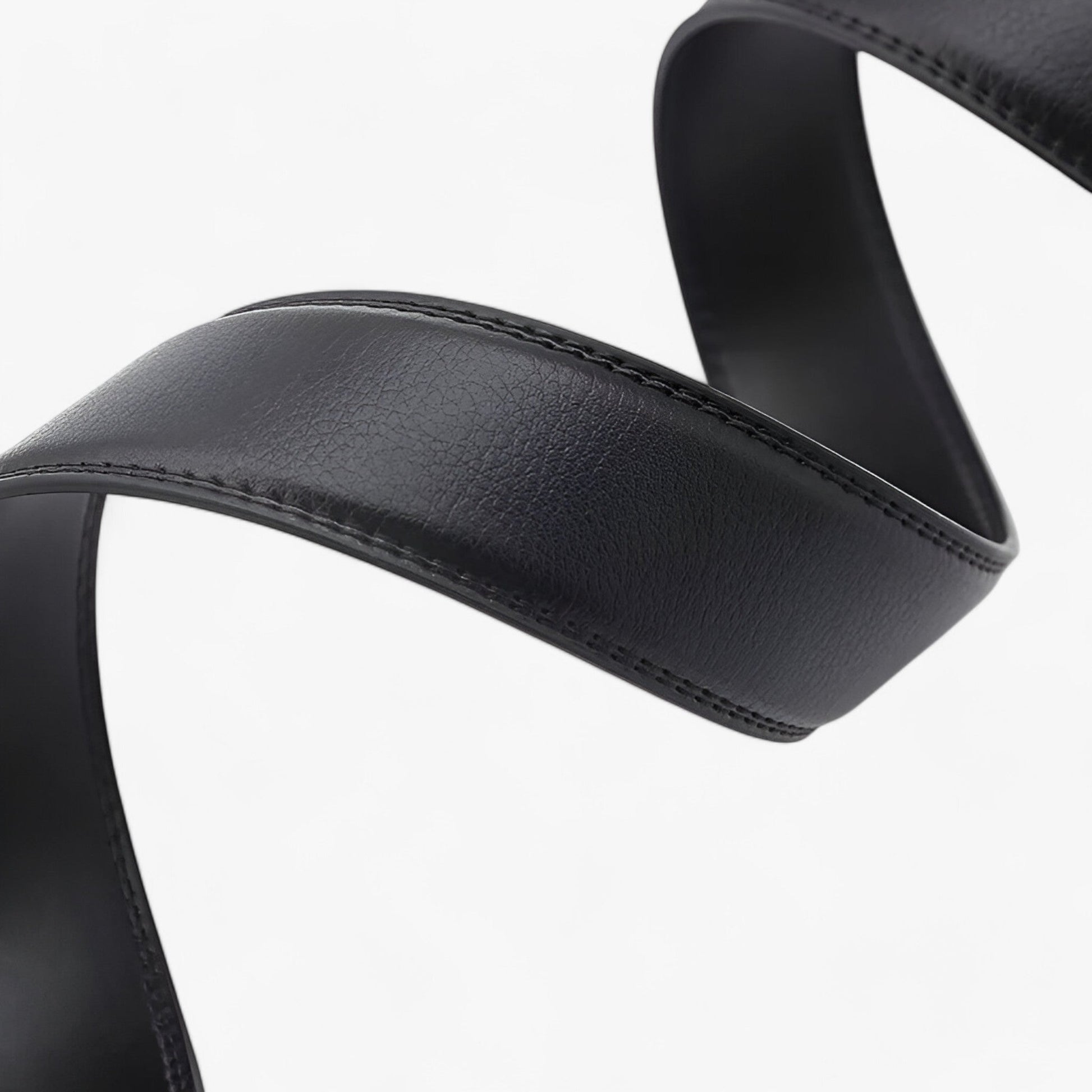 Men's Leather Belt with Automatic Buckle - Elegant Designer Belt for Casual and Formal Wear-6