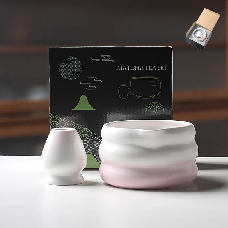 Variant image for Japanese Matcha Bowl Set Green 550ml Ceramic with Spout for Tea Ceremony-19