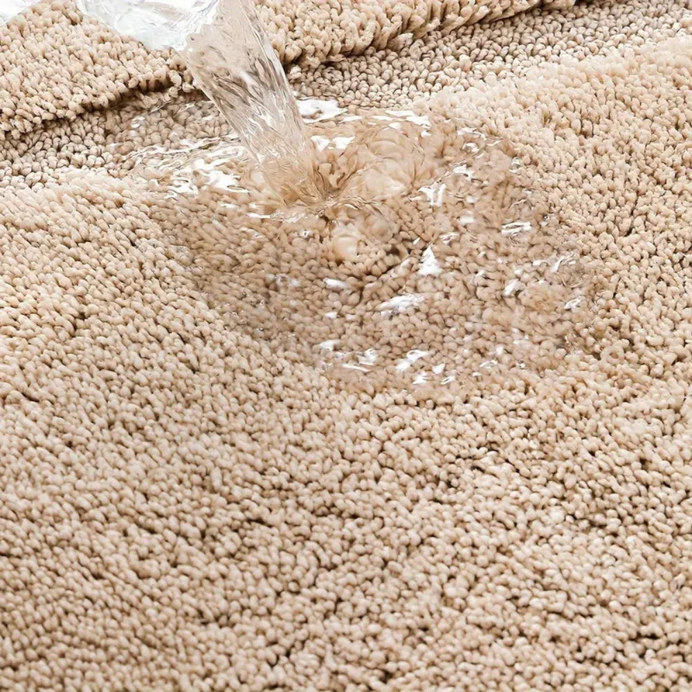 Soft Microfiber Non-Slip Bath Mat – Quick-Drying Oval Bathroom Rug for Ultimate Comfort and Safety 5