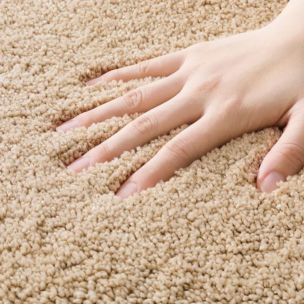 Soft Microfiber Non-Slip Bath Mat – Quick-Drying Oval Bathroom Rug for Ultimate Comfort and Safety 4