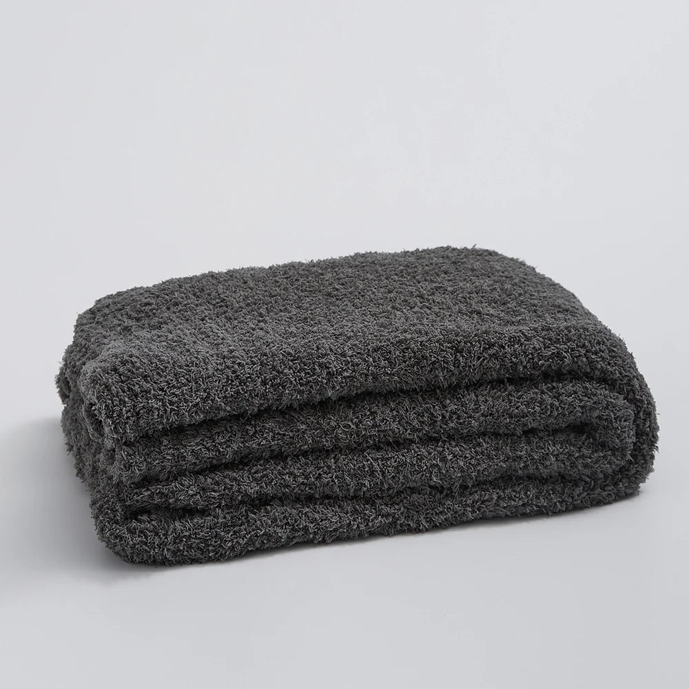 Minimalist Knit Throw Blanket – Cozy Microfiber Blend for All Seasons, 51 x 63 – Soft and Versatile Home Decor 6