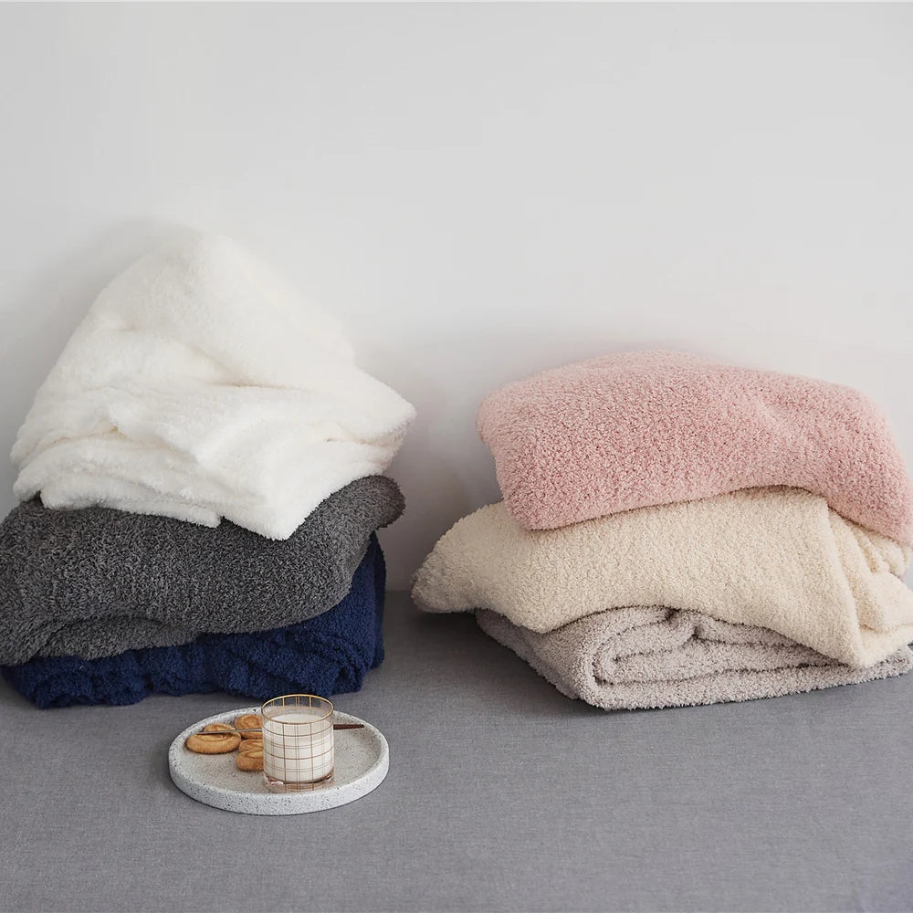 Minimalist Knit Throw Blanket – Cozy Microfiber Blend for All Seasons, 51 x 63 – Soft and Versatile Home Decor 5