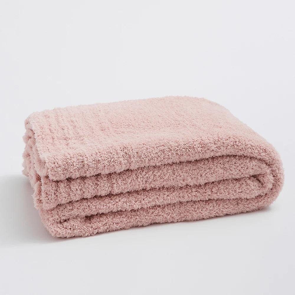 Variant image for Minimalist Knit Throw Blanket – Cozy Microfiber Blend for All Seasons, 51 x 63 – Soft and Versatile Home Decor-4