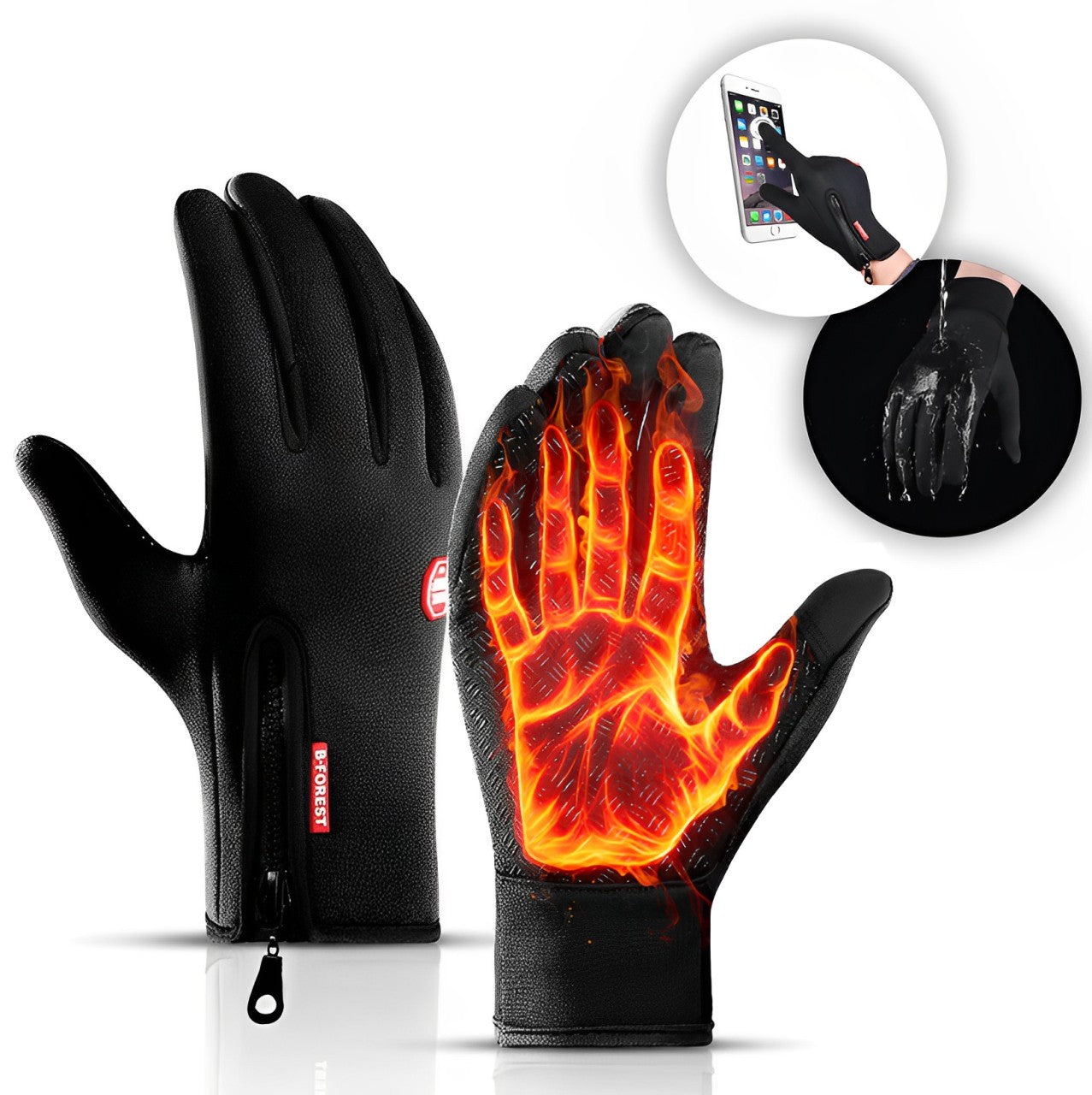 Electric Heated Gloves for Cycling & Skiing (Adults)