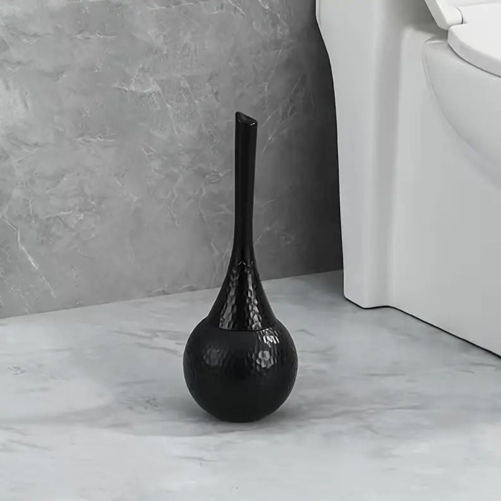 Toilet Brush with Ergonomic Handle & Discreet Storage Base