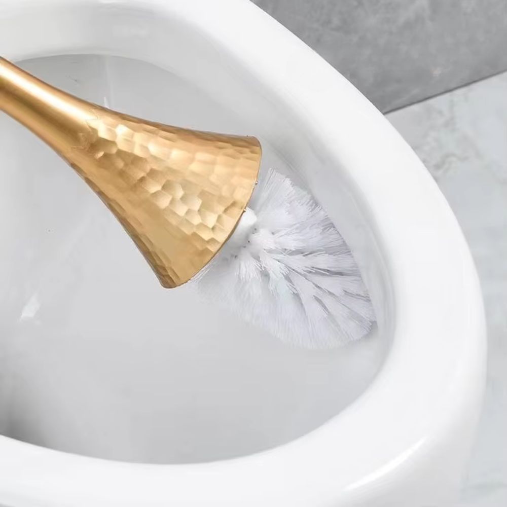 Toilet Brush with Ergonomic Handle & Discreet Storage Base