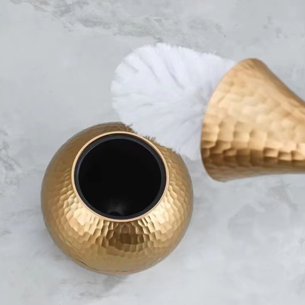 Toilet Brush with Ergonomic Handle & Discreet Storage Base