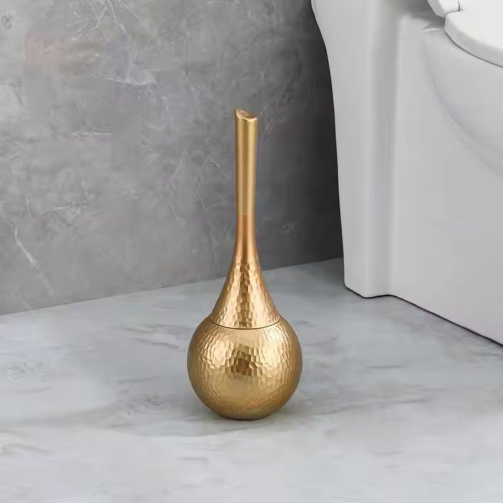 Toilet Brush with Ergonomic Handle & Discreet Storage Base